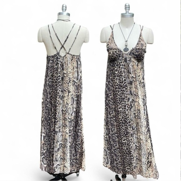 All Saints Dresses & Skirts - All Saints Nouvel Noche Animal Print Maxi Dress